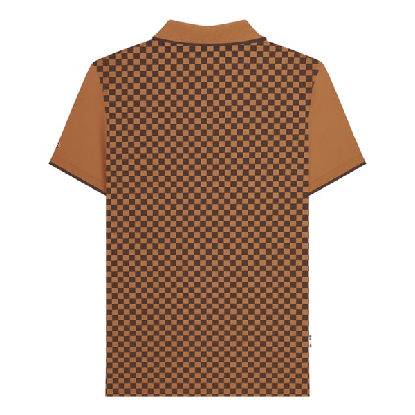 Lambretta Mens Two Tone All-Over Print Polo Shirt