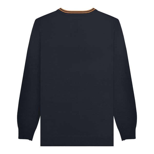 Lambretta Mens Knitted Tipped Jumper