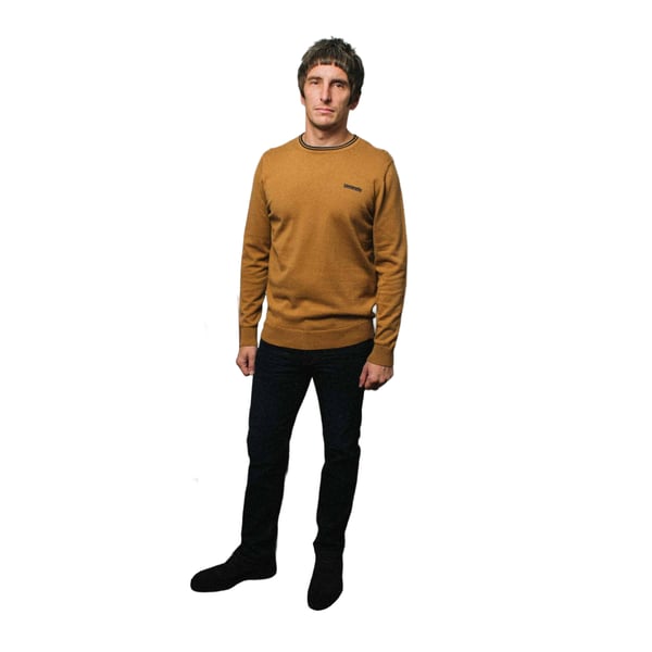 Lambretta Mens Knitted Tipped Jumper