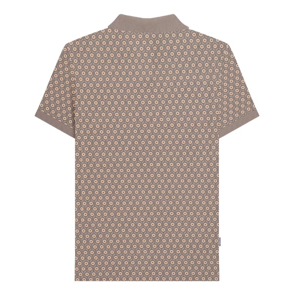 Lambretta Mens AW24 Geometric Polo Shirt