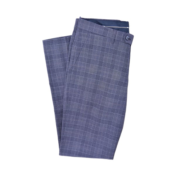Lambretta Mens Bradley Checked Suit Trousers