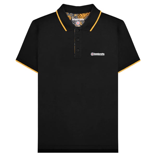 Lambretta Mens Paisley Lined Polo Shirt