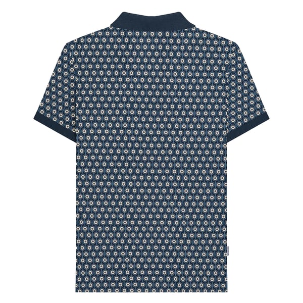 Lambretta Miesten Roundel Geometric Big & Tall -pikeepaita