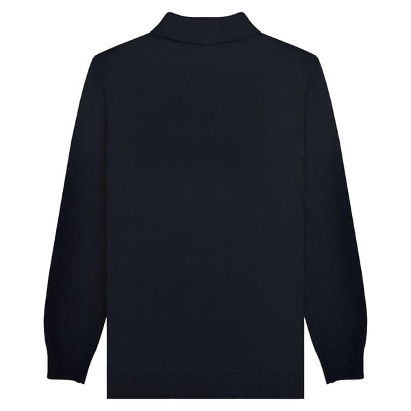 Lambretta Mens AW24 Vintage Panelled Long-Sleeved Polo Shirt