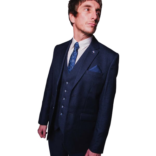 Lambretta Mens Spencer Checked Waistcoat