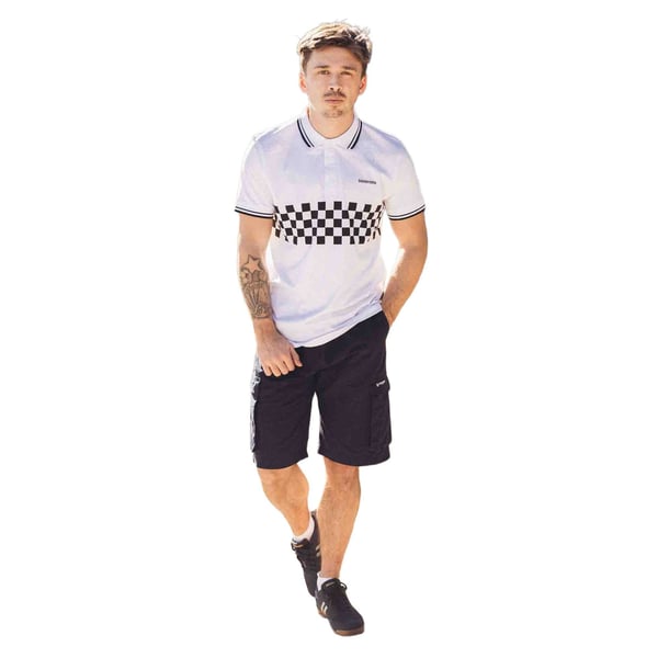 Lambretta Mens SS25 Two Tone Tipped Polo Shirt
