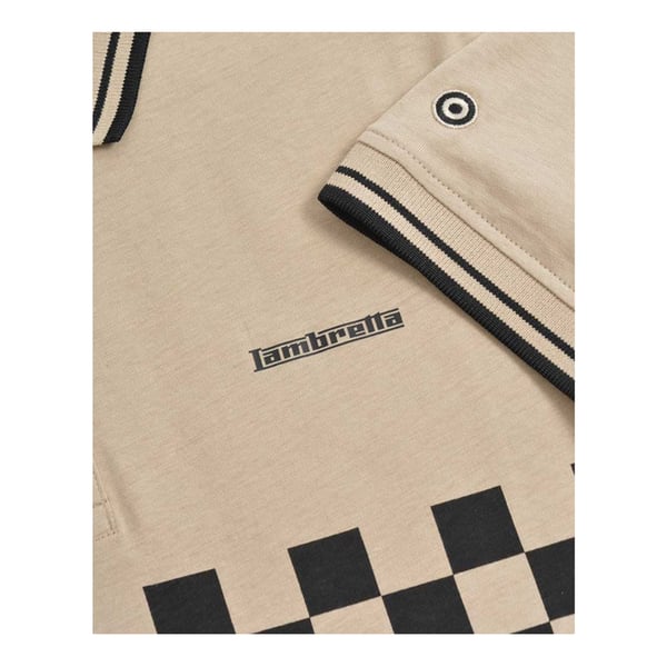 Lambretta Mens SS25 Two Tone Tipped Polo Shirt