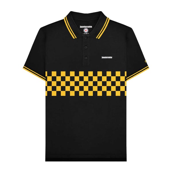 Lambretta Mens SS25 Two Tone Tipped Polo Shirt