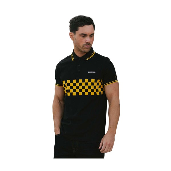 Lambretta Mens SS25 Two Tone Tipped Polo Shirt
