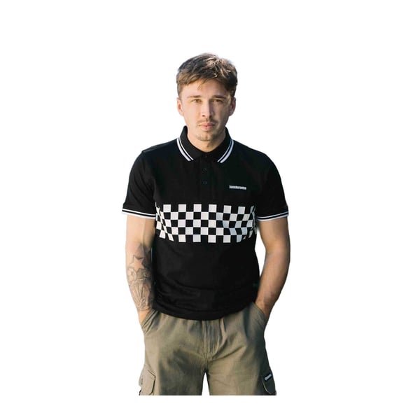 Lambretta Mens SS25 Two Tone Tipped Polo Shirt