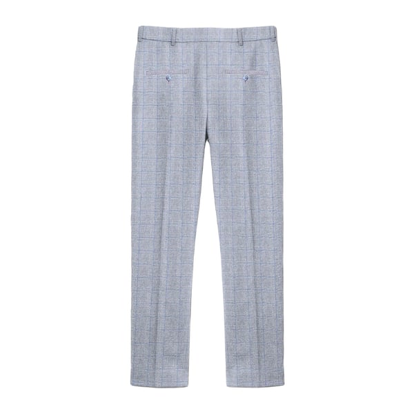 Lambretta Mens George Pow Check Suit Trousers