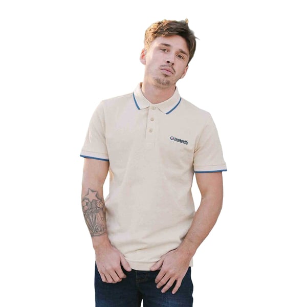 Lambretta Mens SS25 Twin Tip Polo Shirt