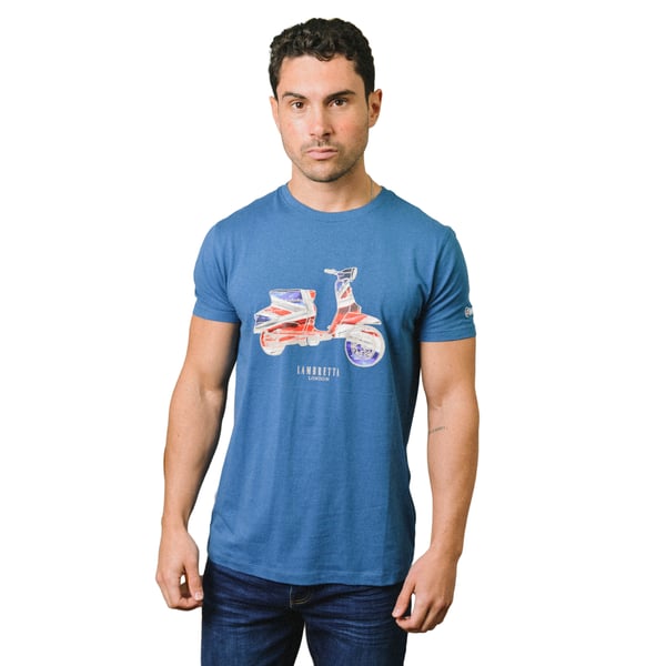 Lambretta Mens AW24 Scooter Flag Big & Tall T-Shirt
