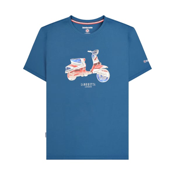 Lambretta Mens AW24 Scooter Flag Big & Tall T-Shirt