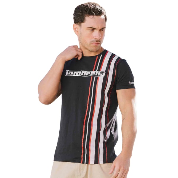Lambretta Mens SS25 Racing Stripe T-Shirt