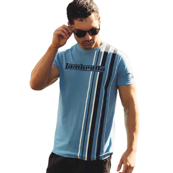 Lambretta Mens SS25 Racing Stripe T-Shirt