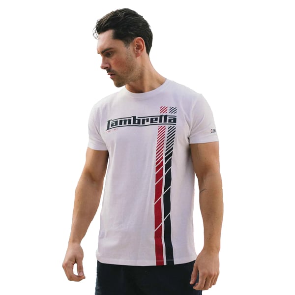 Lambretta Mens SS25 Racing Stripe T-Shirt