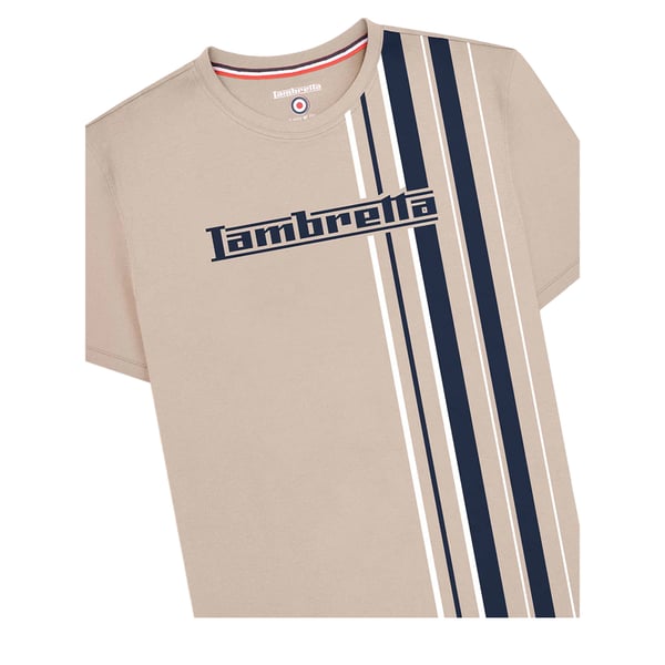 Lambretta Mens SS25 Racing Stripe T-Shirt