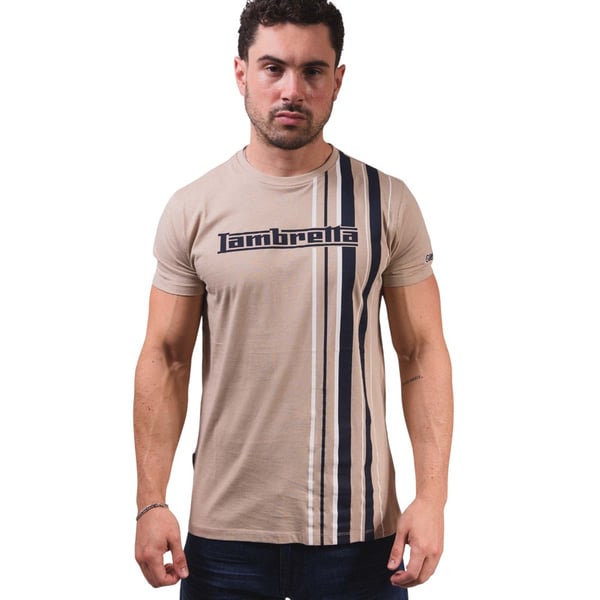 Lambretta Mens SS25 Racing Stripe T-Shirt