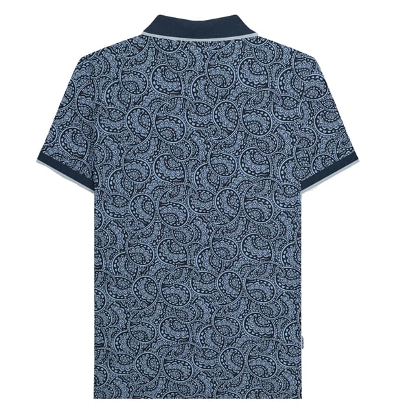 Lambretta Mens Paisley Tonal Big & Tall Polo Shirt