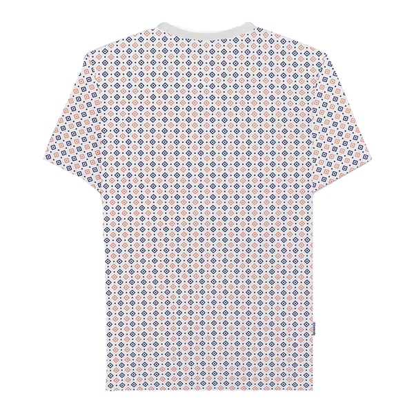 Lambretta Mens SS24 Geometric All-Over Print T-Shirt