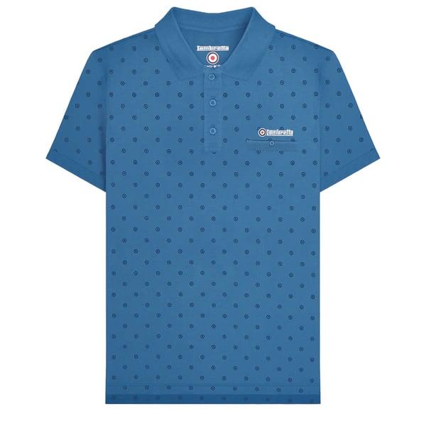Lambretta Mens Premium AW24 Target Polo Shirt