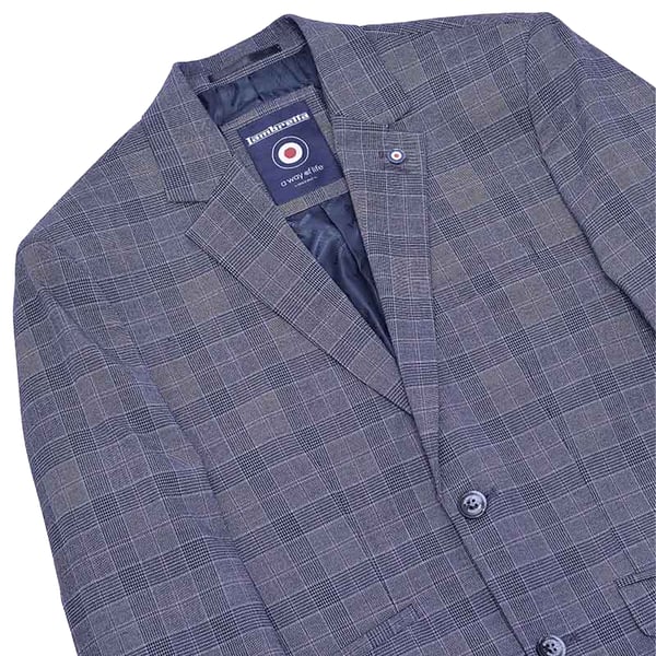 Lambretta Mens Bradley Checked Blazer