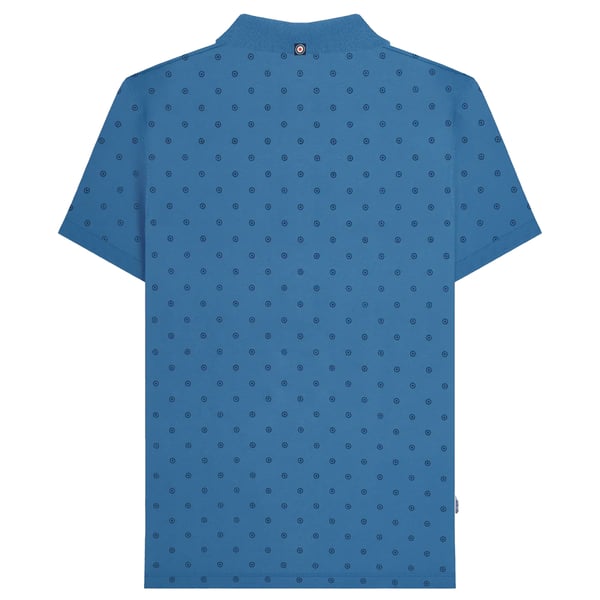 Lambretta Mens Premium Target All-Over Print Big & Tall Polo Shirt