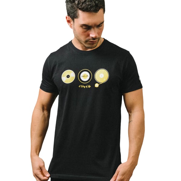 Lambretta Mens A Way Of Life Vinyl Record T-Shirt