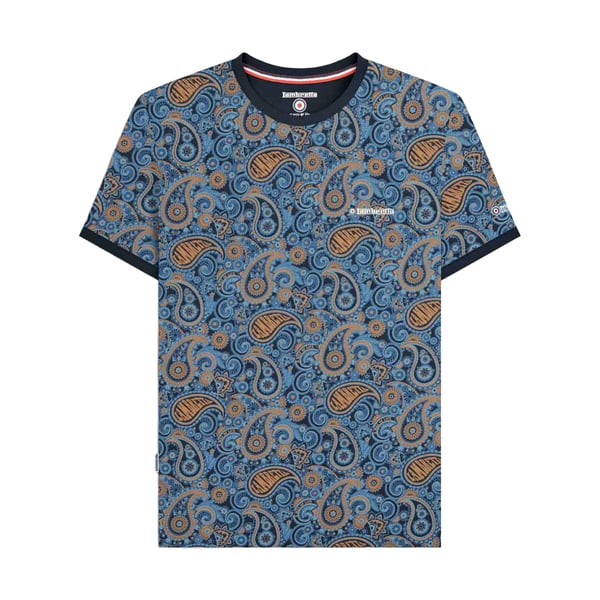 Lambretta Miesten SS25 Paisley T-paita