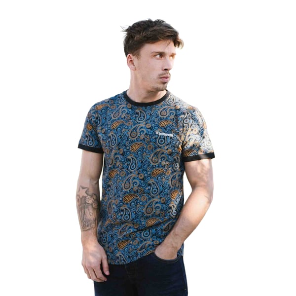 Lambretta Mens SS25 Paisley T-Shirt