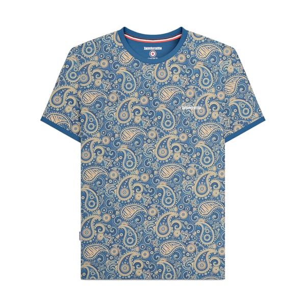 Lambretta Mens SS25 Paisley T-Shirt