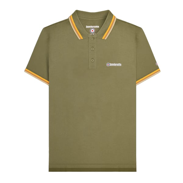 Lambretta Mens SS25 Triple Tipped Polo Shirt