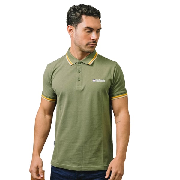 Lambretta Mens SS25 Triple Tipped Polo Shirt