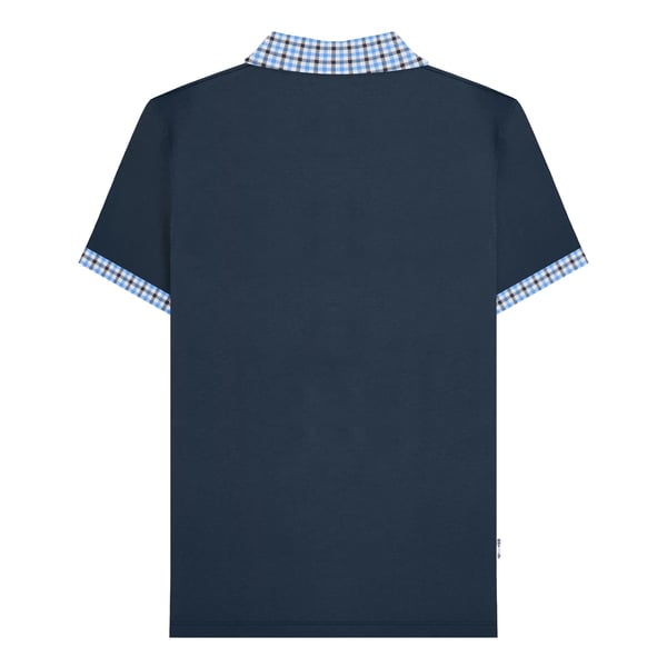 Lambretta Mens SS25 Gingham Big & Tall Polo Shirt