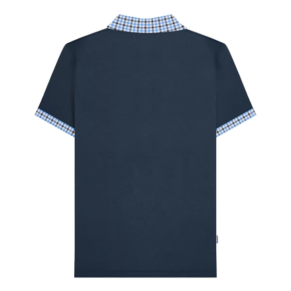 Lambretta Mens SS25 Gingham Polo Shirt