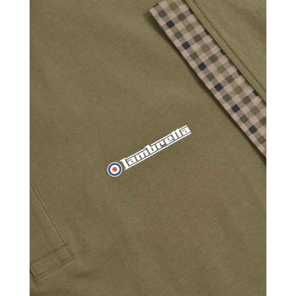 Lambretta Mens SS25 Gingham Polo Shirt