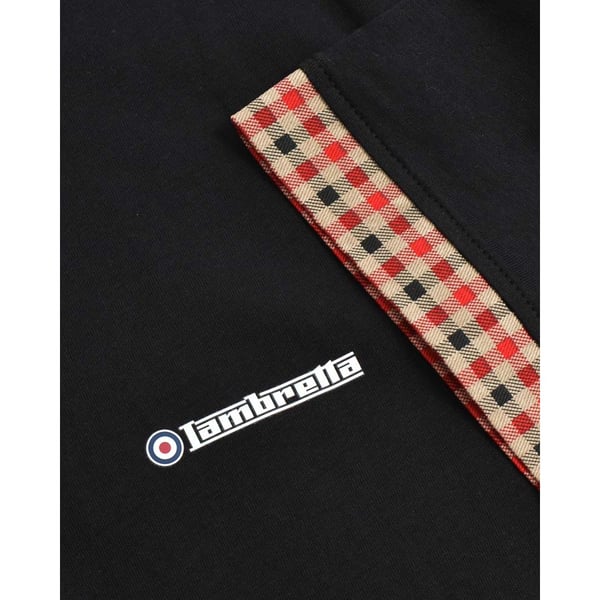 Lambretta Mens SS25 Gingham Polo Shirt