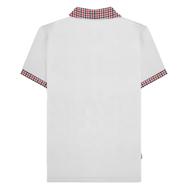 Lambretta Mens SS25 Gingham Polo Shirt
