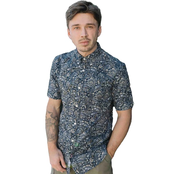 Lambretta Mens SS25 Paisley Shirt