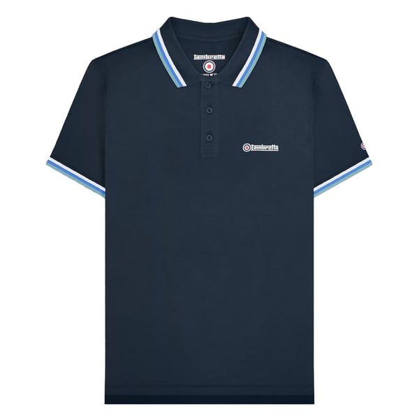 Lambretta Mens SS25 Triple Tipped Big & Tall Polo Shirt