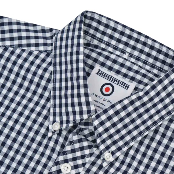 Lambretta Mens SS25 Gingham Shirt