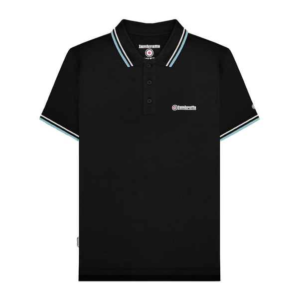 Lambretta Mens Twin Tip Polo Shirt