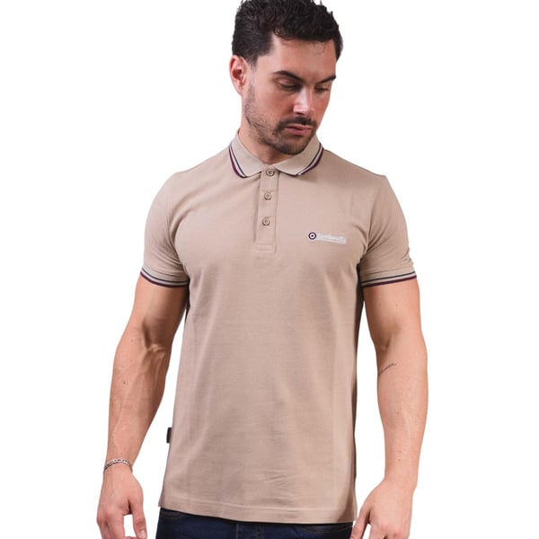 Lambretta Mens Twin Tip Polo Shirt
