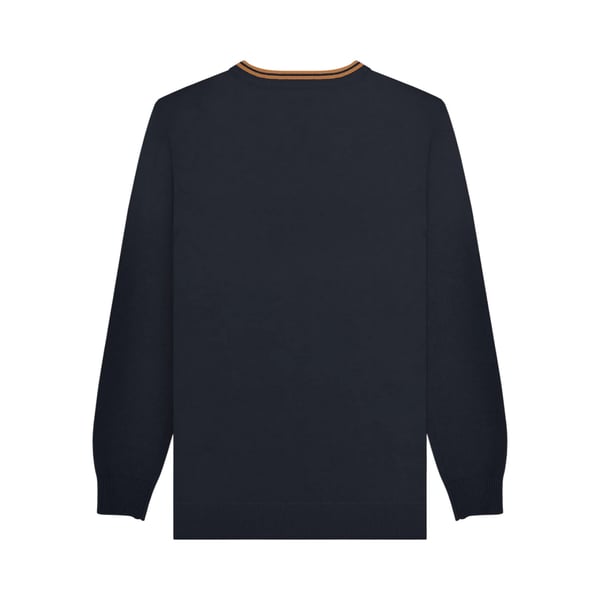 Lambretta Mens Tipped Knitted Jumper