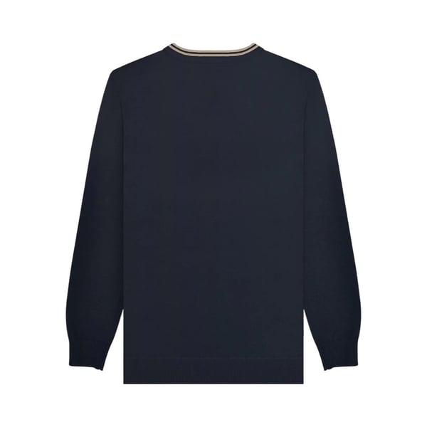 Lambretta Mens Tipped Knitted Jumper