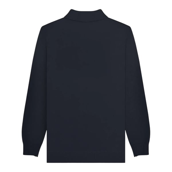 Lambretta Mens AW25 Vintage Panelled Long-Sleeved Polo Shirt