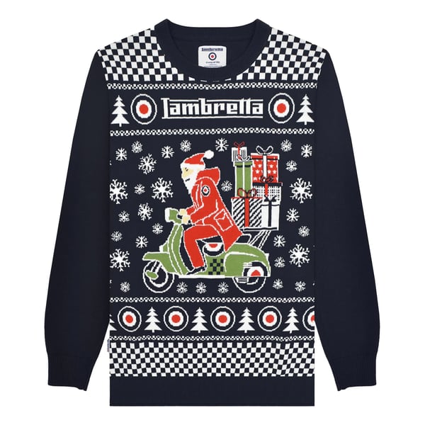 Lambretta Mens AW25 Scooter Christmas Jumper