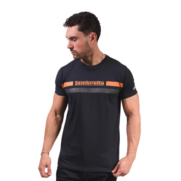 Lambretta Mens Chest Stripe T-Shirt