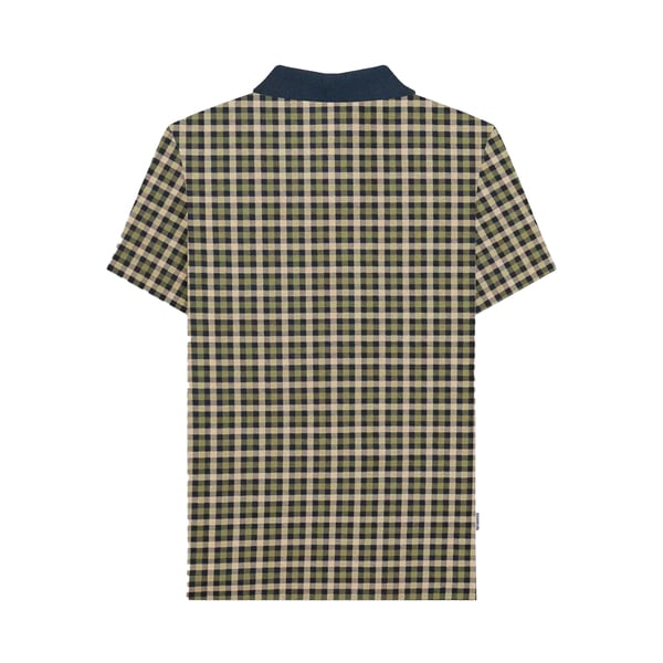Lambretta Mens AW25 Checked Polo Shirt